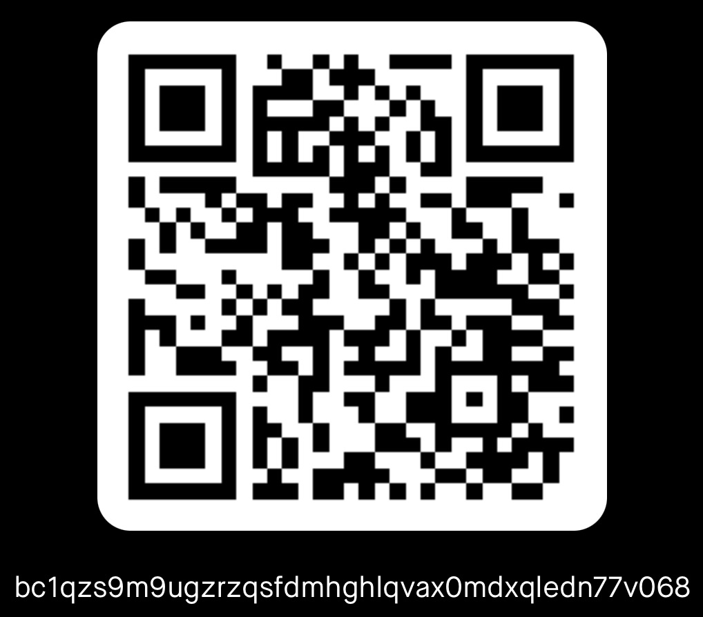 Bitcoin QR code for supporting Dioxide AI